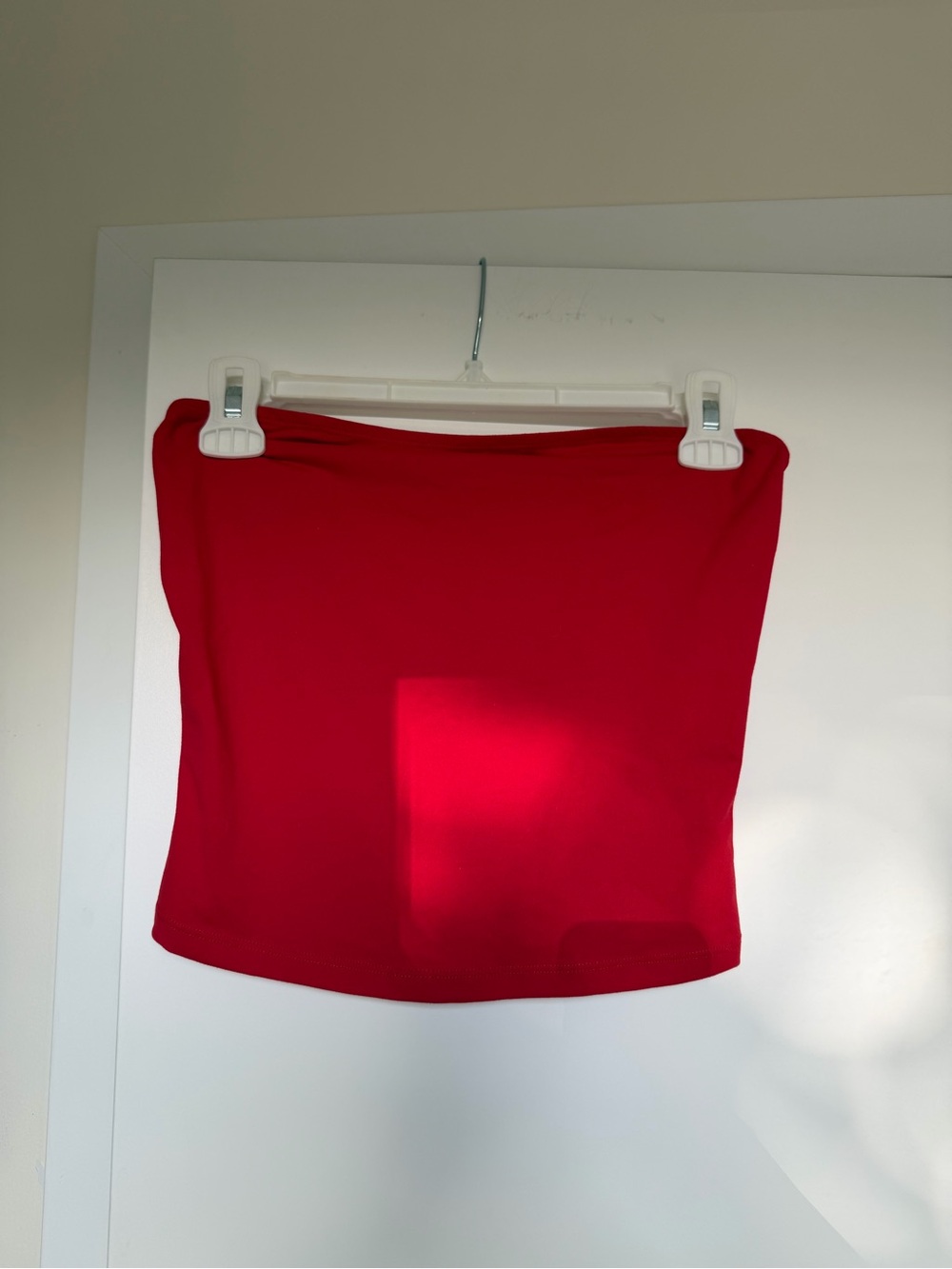Red Women's Tube Skirt - Classic Stretch Style